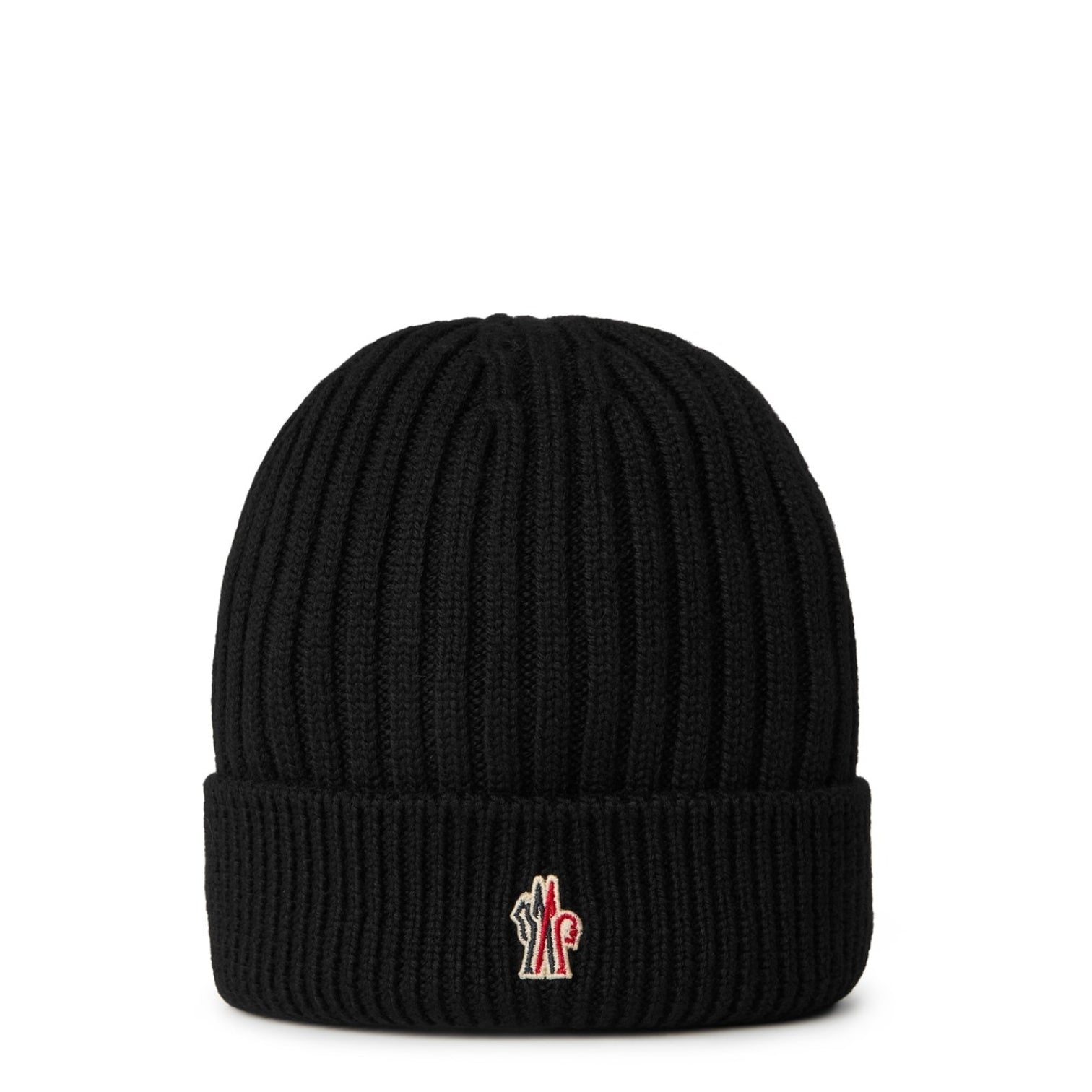 LUXURY HUB MONCLER GRENOBLE LOGO BEANIE HAT