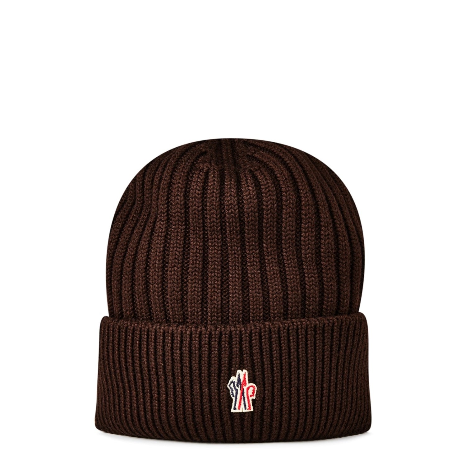 LUXURY HUB MONCLER GRENOBLE LOGO BEANIE HAT