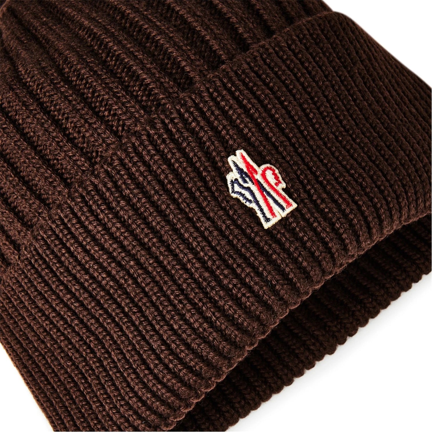 LUXURY HUB MONCLER GRENOBLE LOGO BEANIE HAT