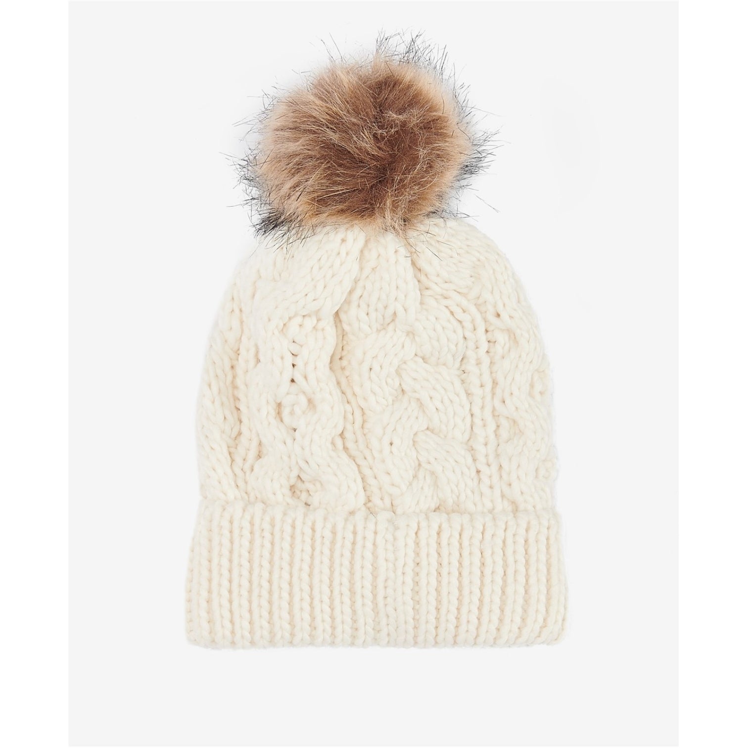 LUXURY HUB BARBOUR PENSHAW CABLE-KNIT BEANIE