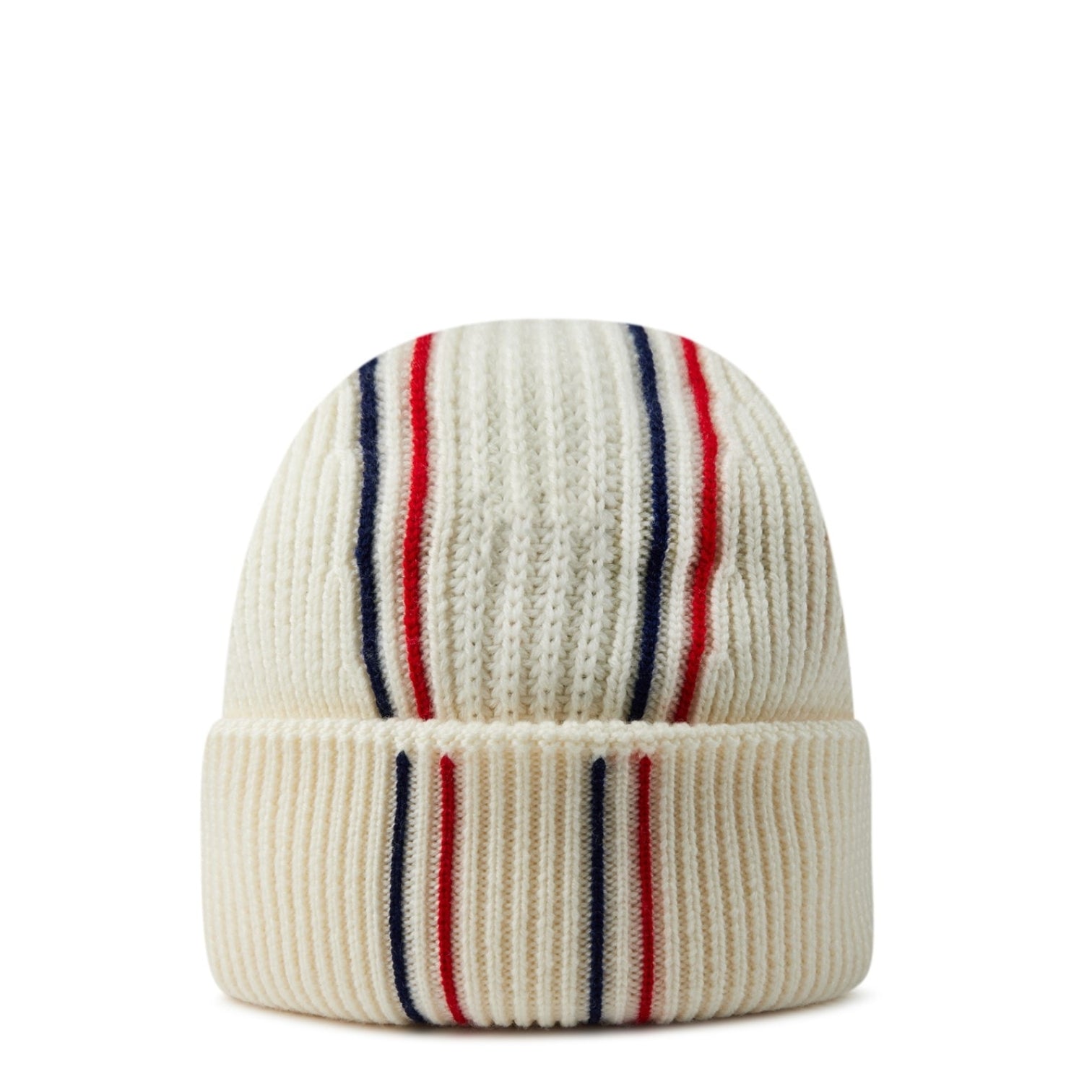 LUXURY HUB MONCLER TRICOLOUR WOOL BEANIE