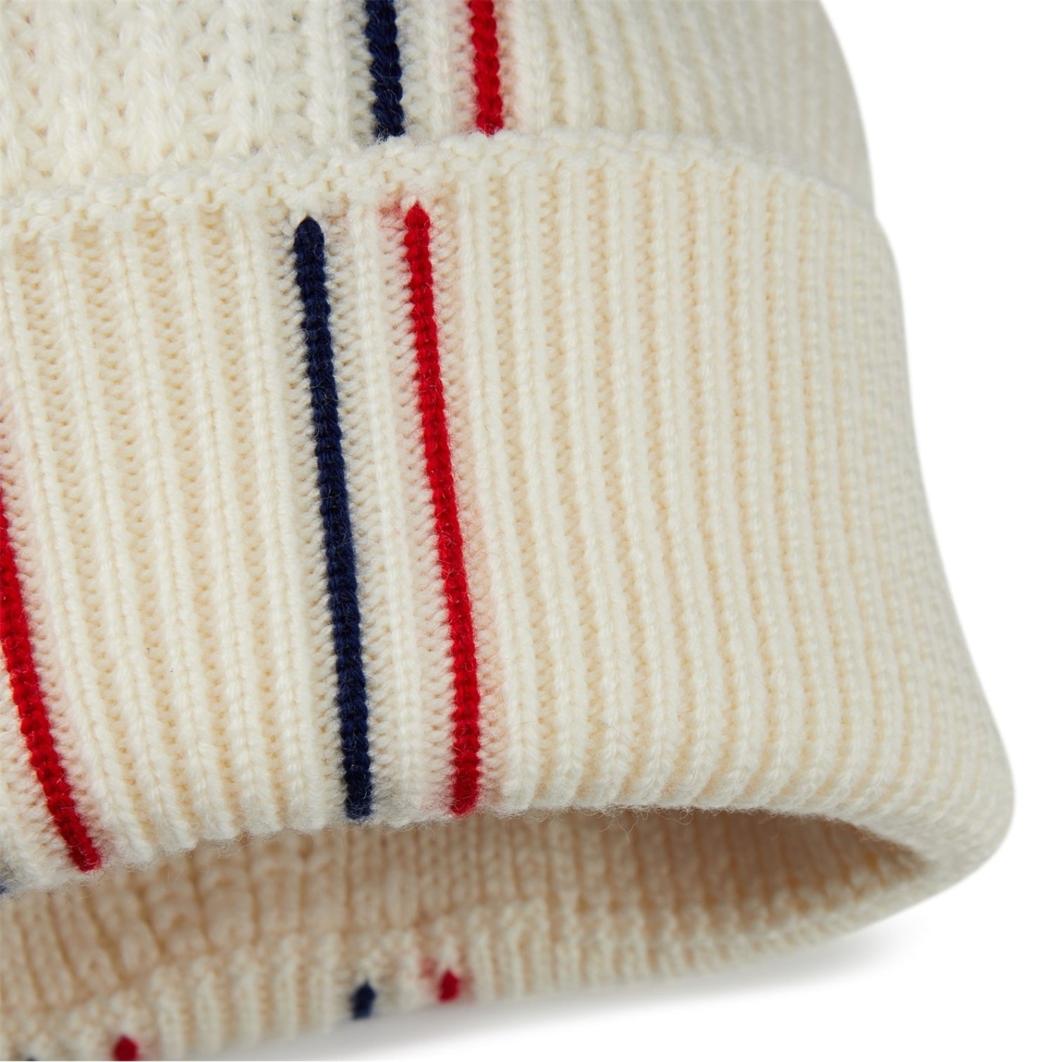 LUXURY HUB MONCLER TRICOLOUR WOOL BEANIE