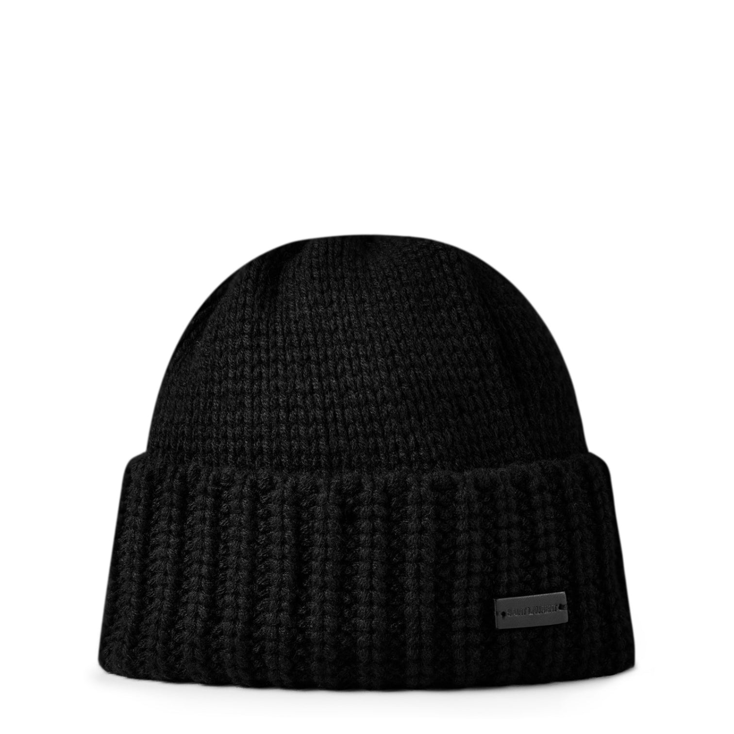 LUXURY HUB SAINT LAURENT KNITTED CUFFED BEANIE