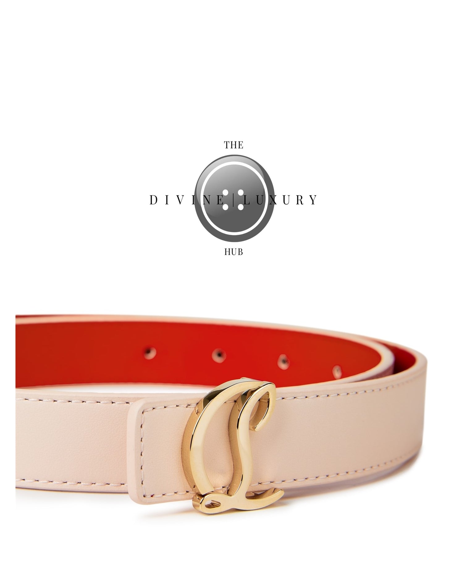 LUXURY HUB CHRISTIAN LOUBOUTIN CL LOGO BELT