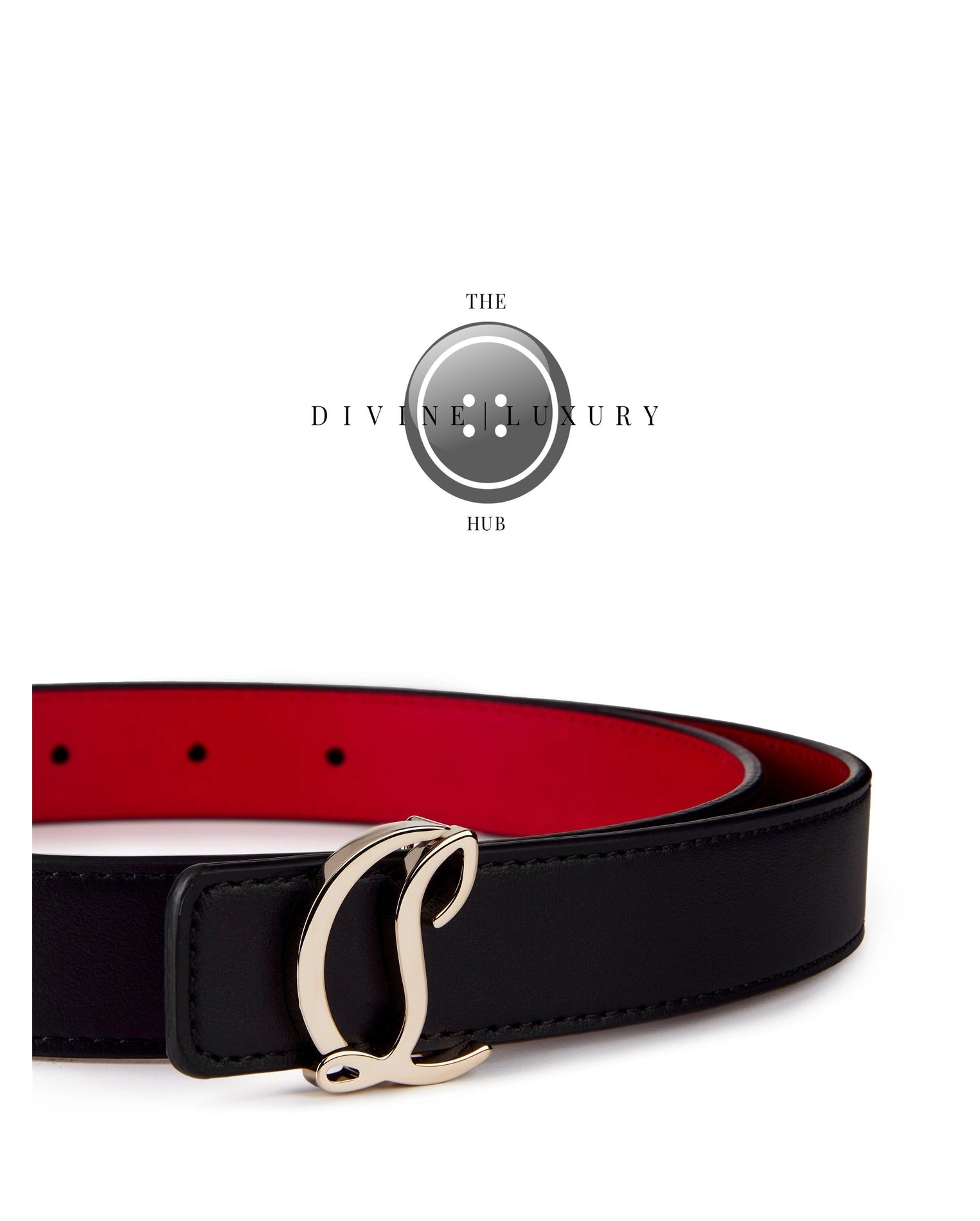 LUXURY HUB CHRISTIAN LOUBOUTIN CL LOGO BELT