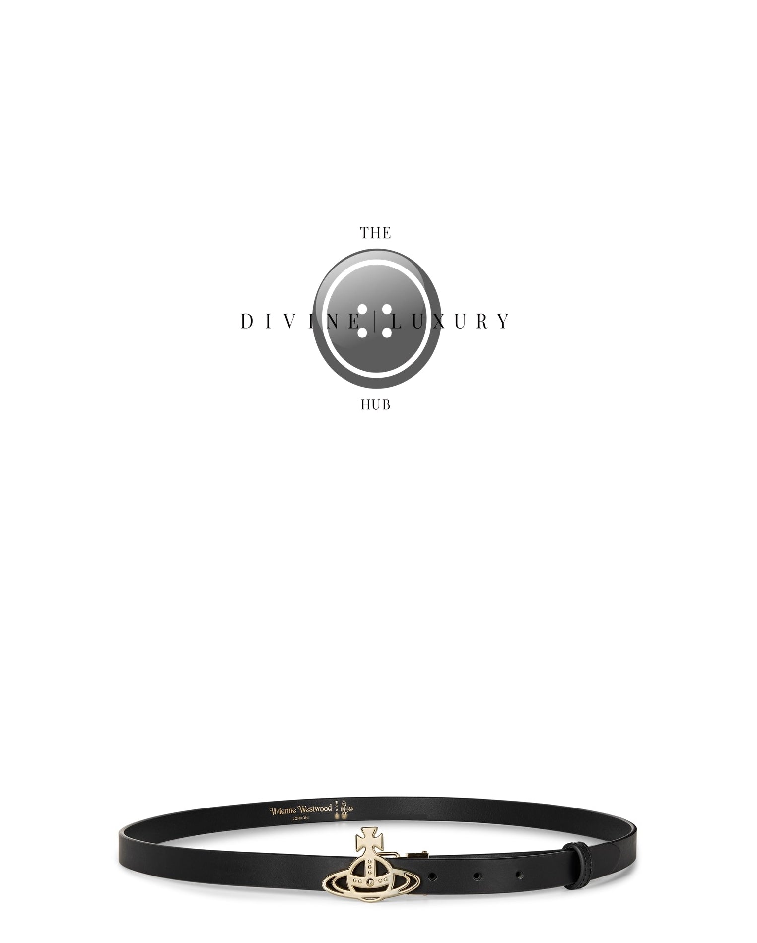 LUXURY HUB VIVIENNE WESTWOOD SLIM LINE ORB BUCKLE BELT