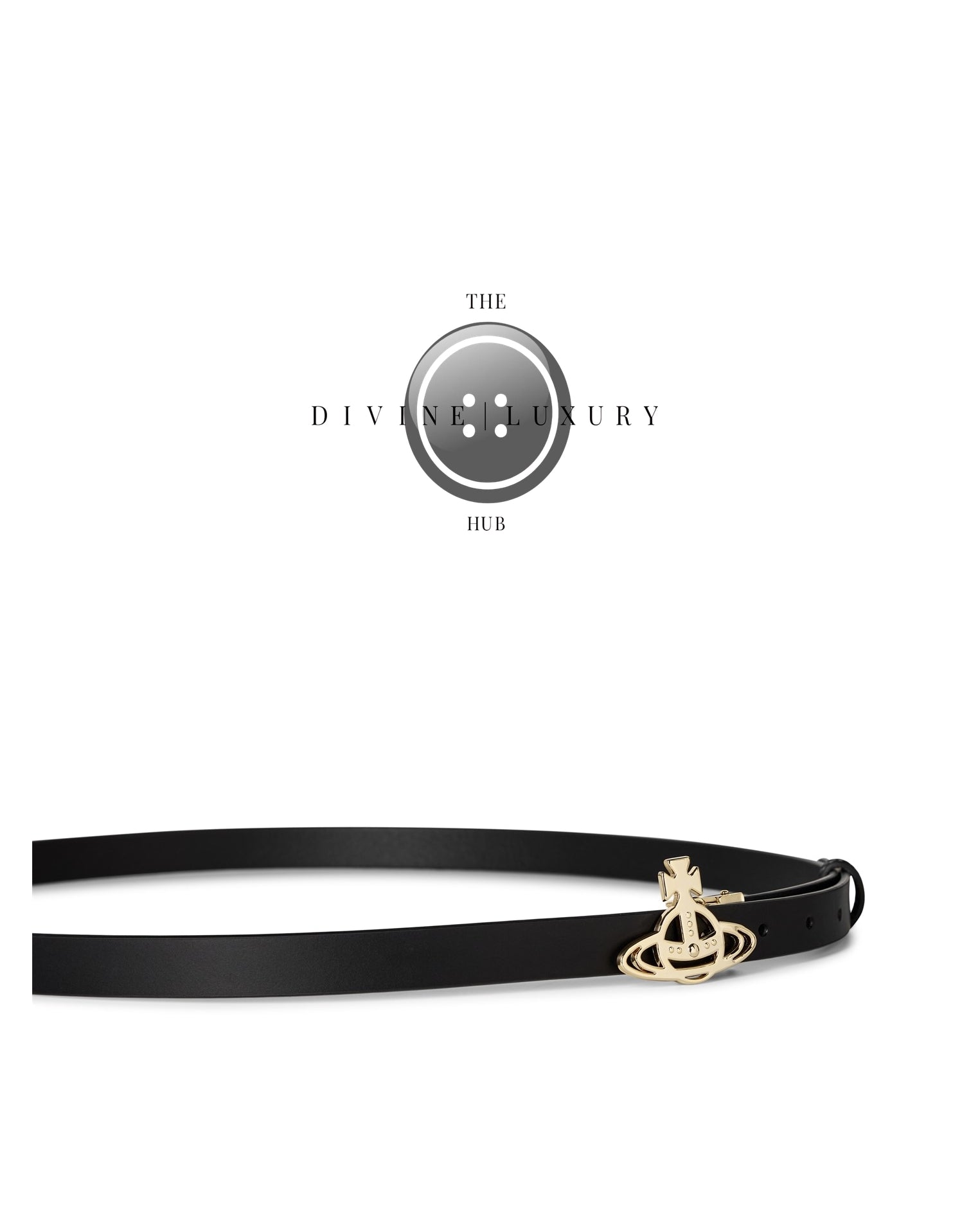 LUXURY HUB VIVIENNE WESTWOOD SLIM LINE ORB BUCKLE BELT