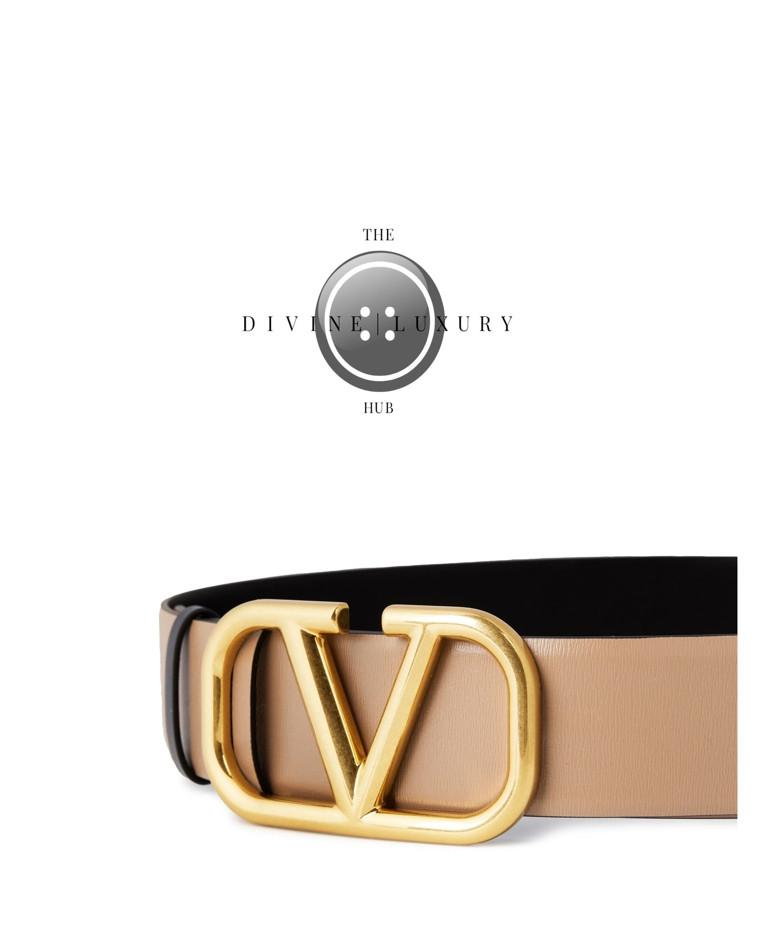 LUXURY HUB VALENTINO GARAVANI V LOGO 4CM REVERSIBLE BELT