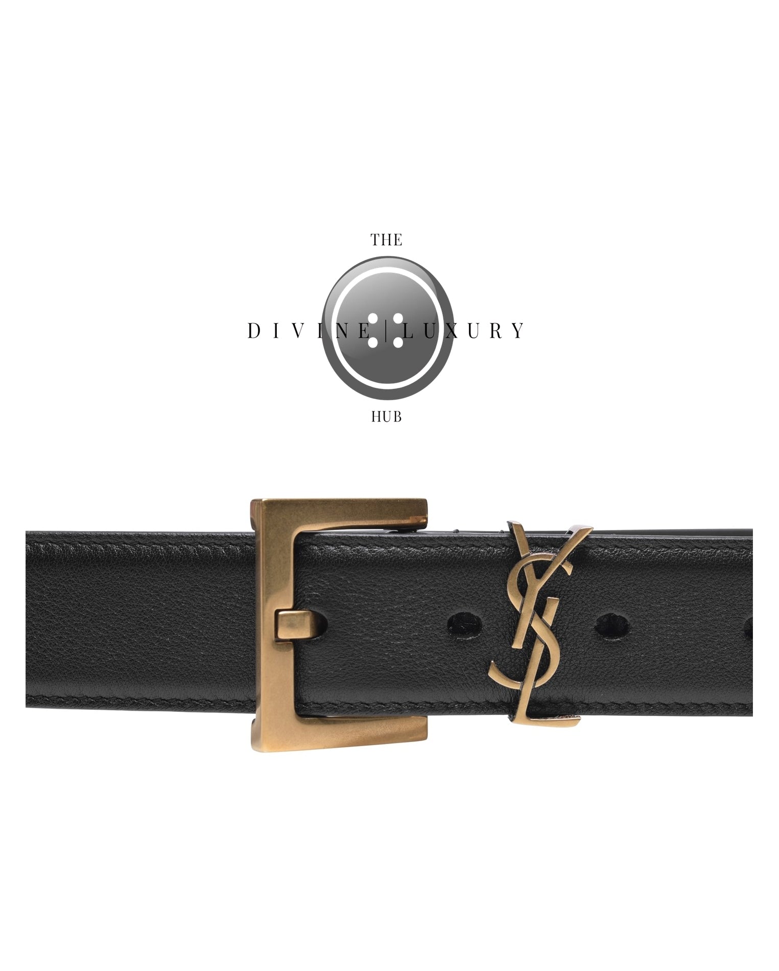 LUXURY HUB SAINT LAURENT SMOOTH CASSANDRE BELT