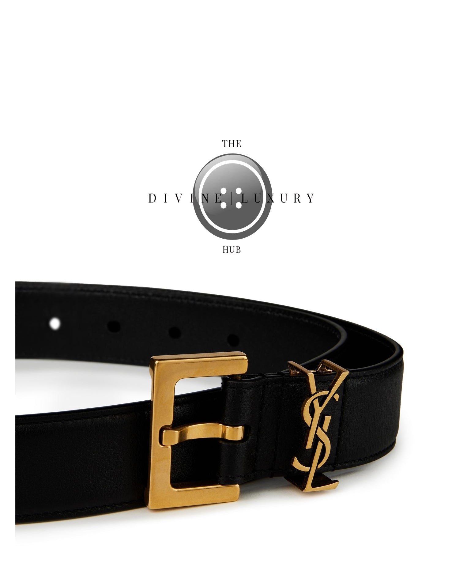 LUXURY HUB SAINT LAURENT SMOOTH CASSANDRE BELT