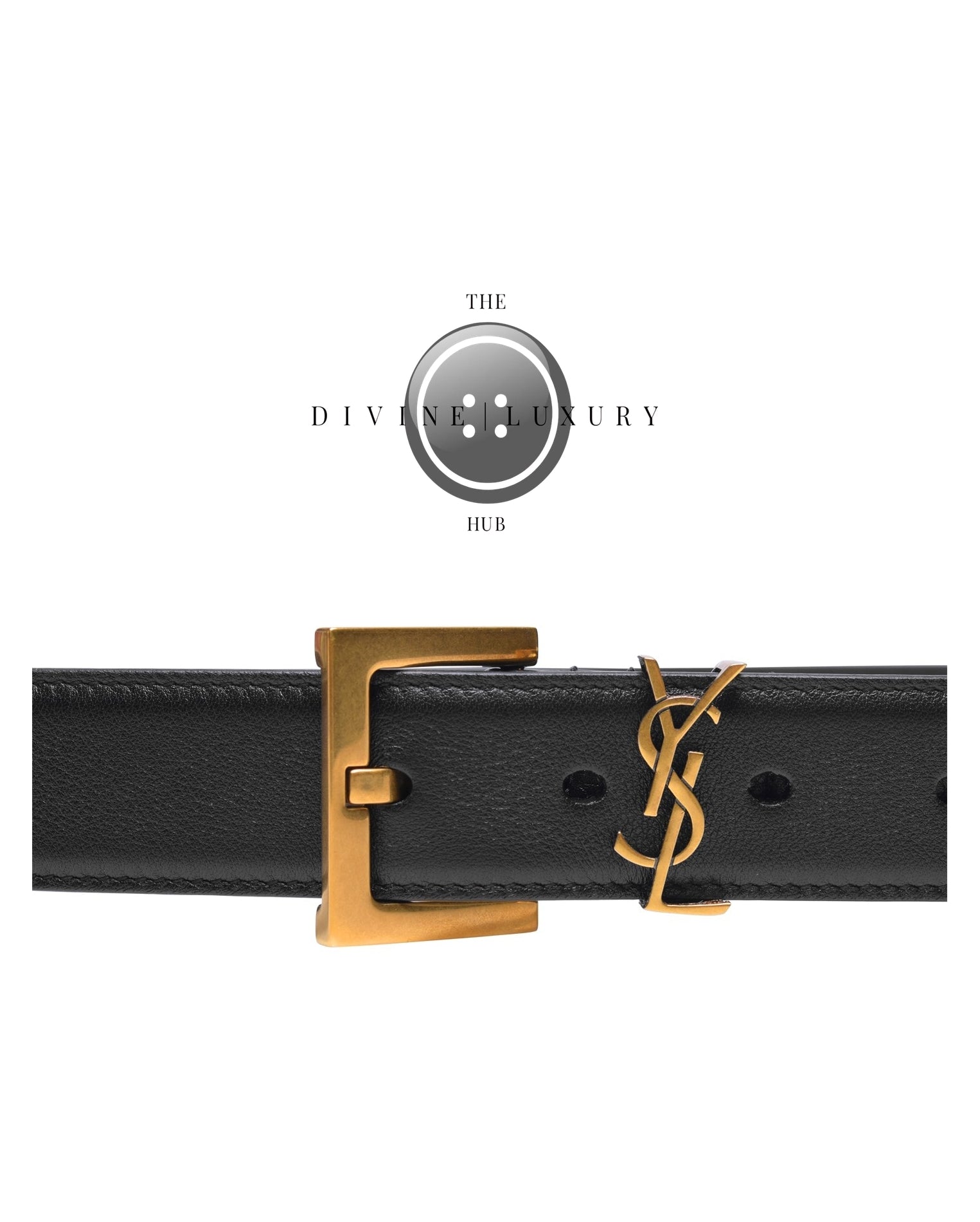 LUXURY HUB SAINT LAURENT SMOOTH CASSANDRE BELT