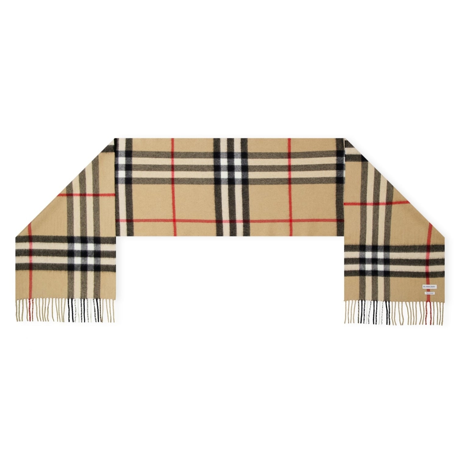 LUXURY HUB BURBERRY CHECK CASHMERE SCARF