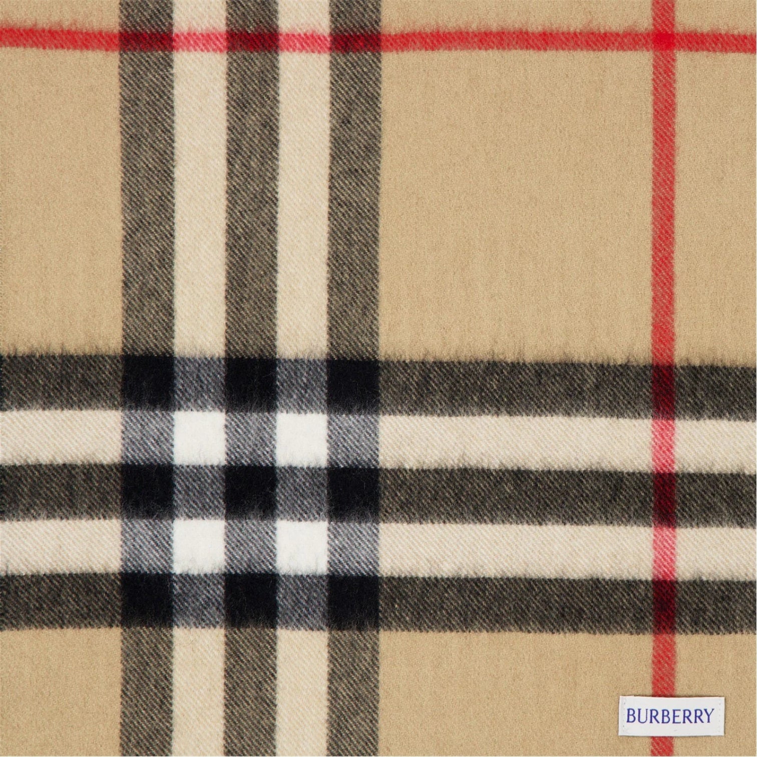 LUXURY HUB BURBERRY CHECK CASHMERE SCARF