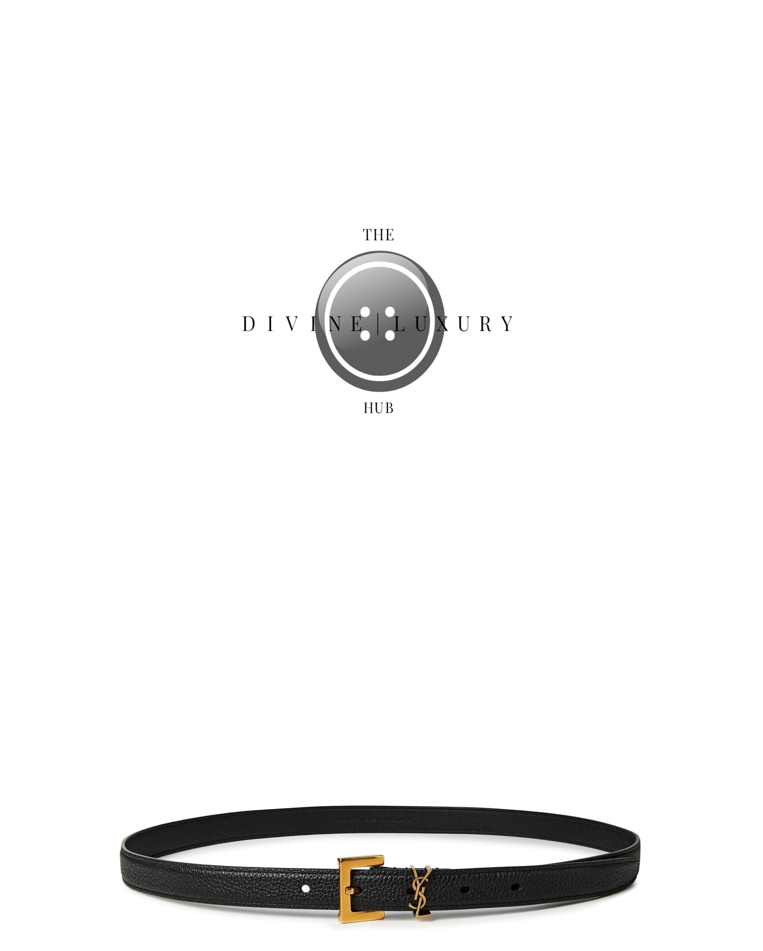 LUXURY HUB SAINT LAURENT THIN CASSANDRE BELT