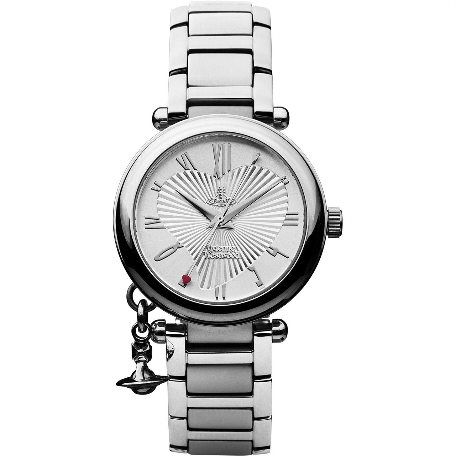 LUXURY HUB VIVIENNE WESTWOOD SILVER ORB WATCH LADIES