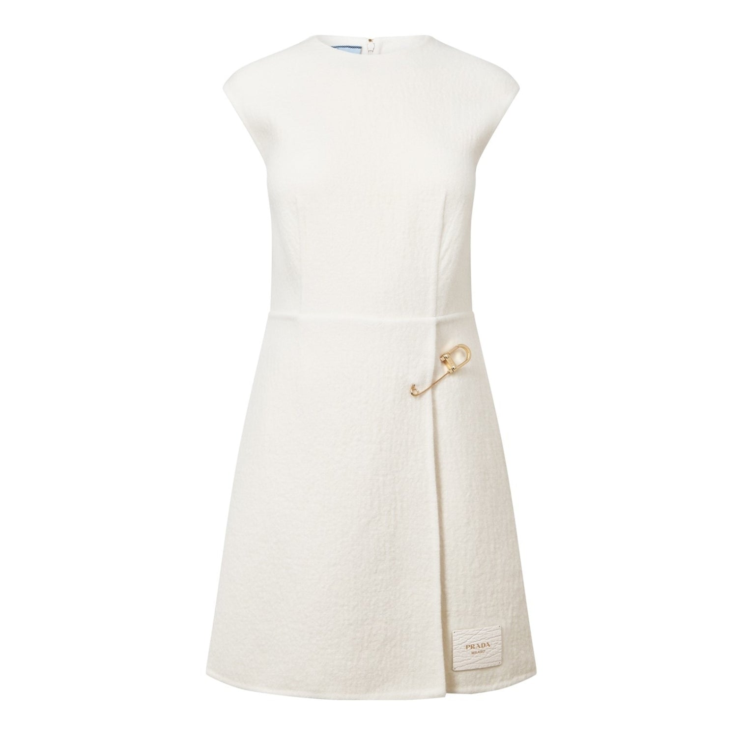 LUXURY HUB PRADA TWILL CLIP MINI DRESS