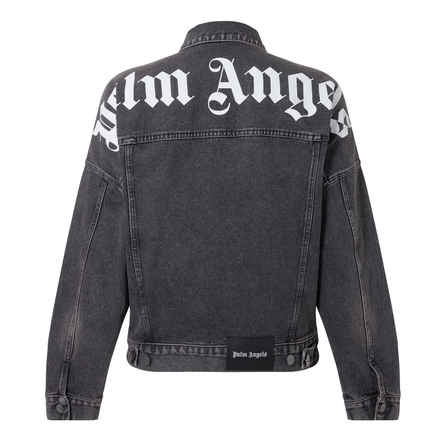 LUXURY HUB PALM ANGELS LOGO DENIM JACKET