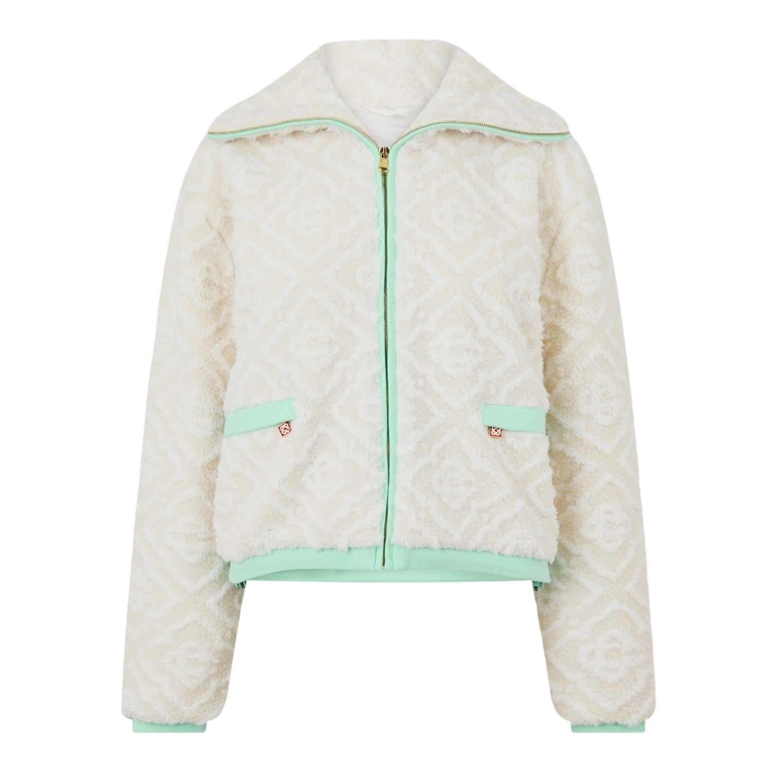 LUXURY HUB CASABLANCA WOMEN'S MONO FULL ZIP JACKET