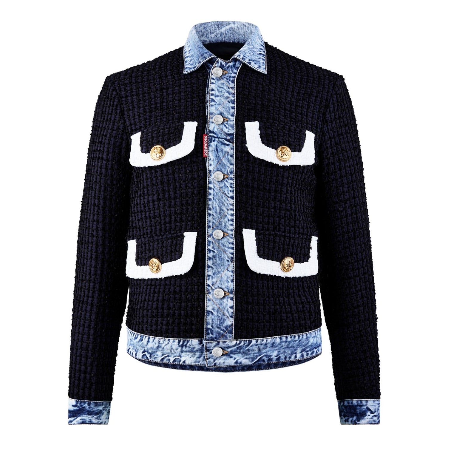 LUXURY HUB DSQUARED2 BOUCL¿ JEAN JACKET