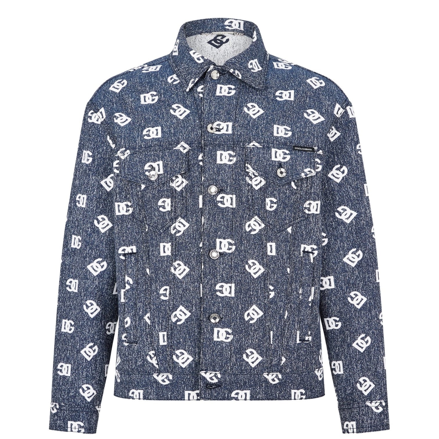 LUXURY HUB DOLCE AND GABBANA LOGO DENIM JACKET