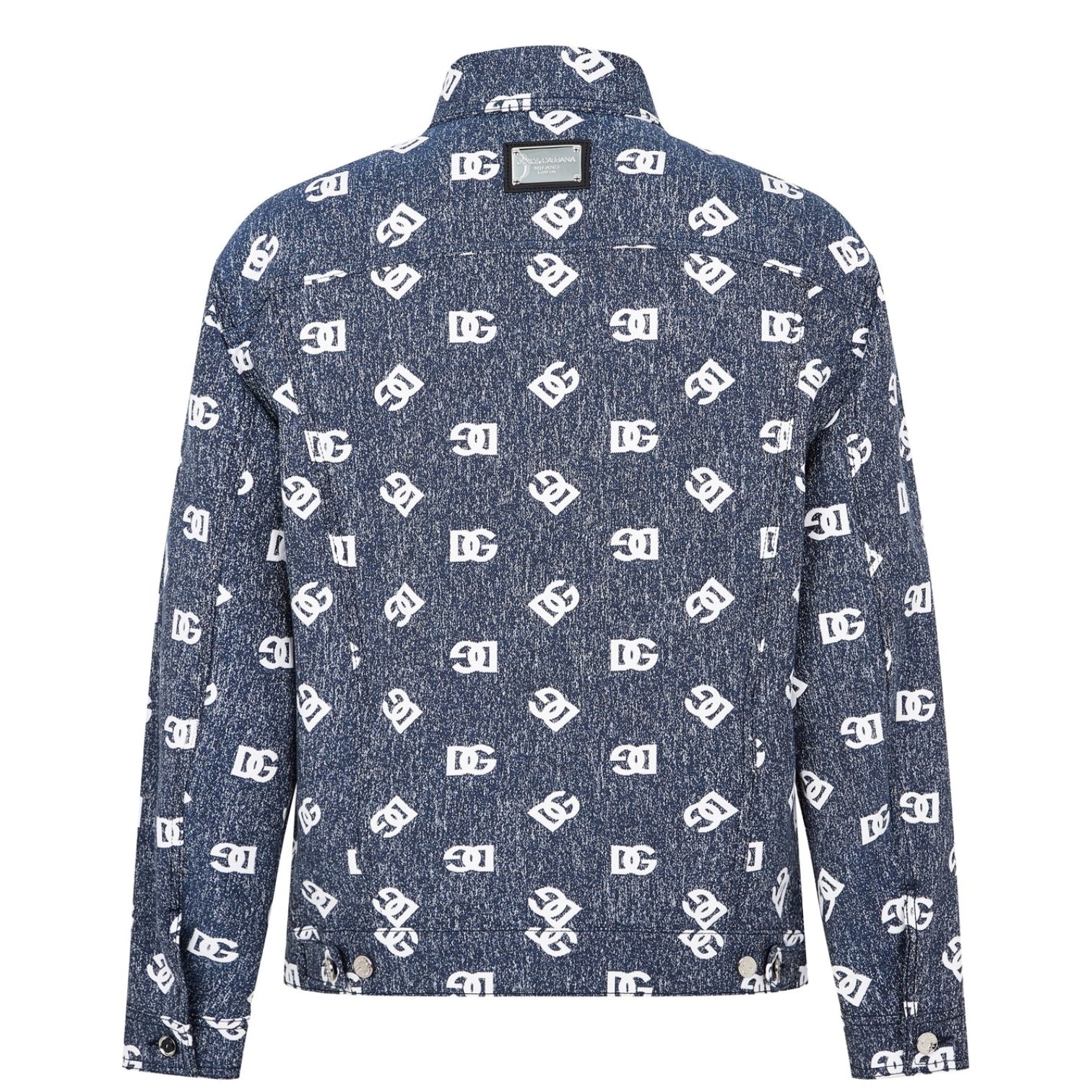 LUXURY HUB DOLCE AND GABBANA LOGO DENIM JACKET