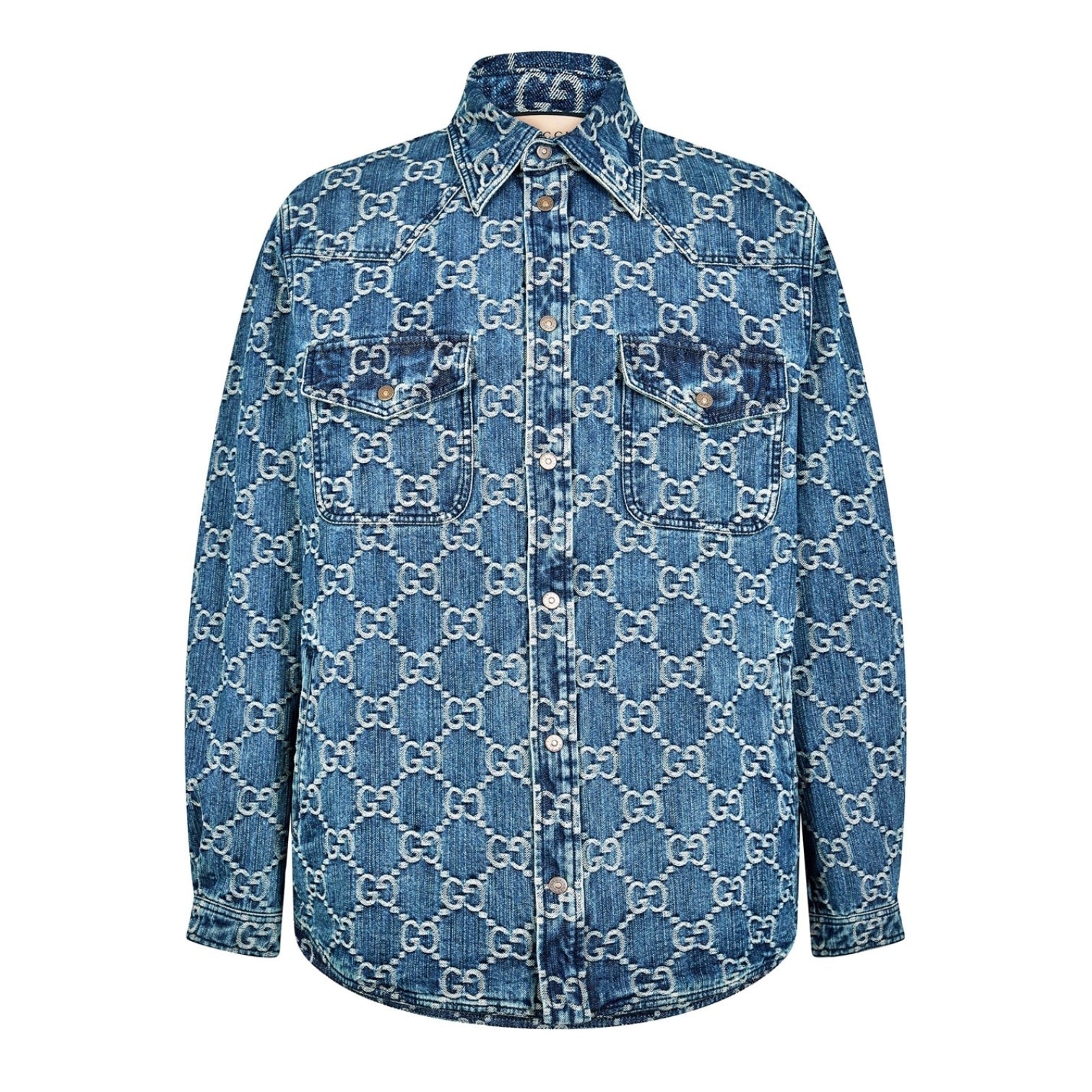 LUXURY HUB GUCCI JUMBO GG DENIM JACKET