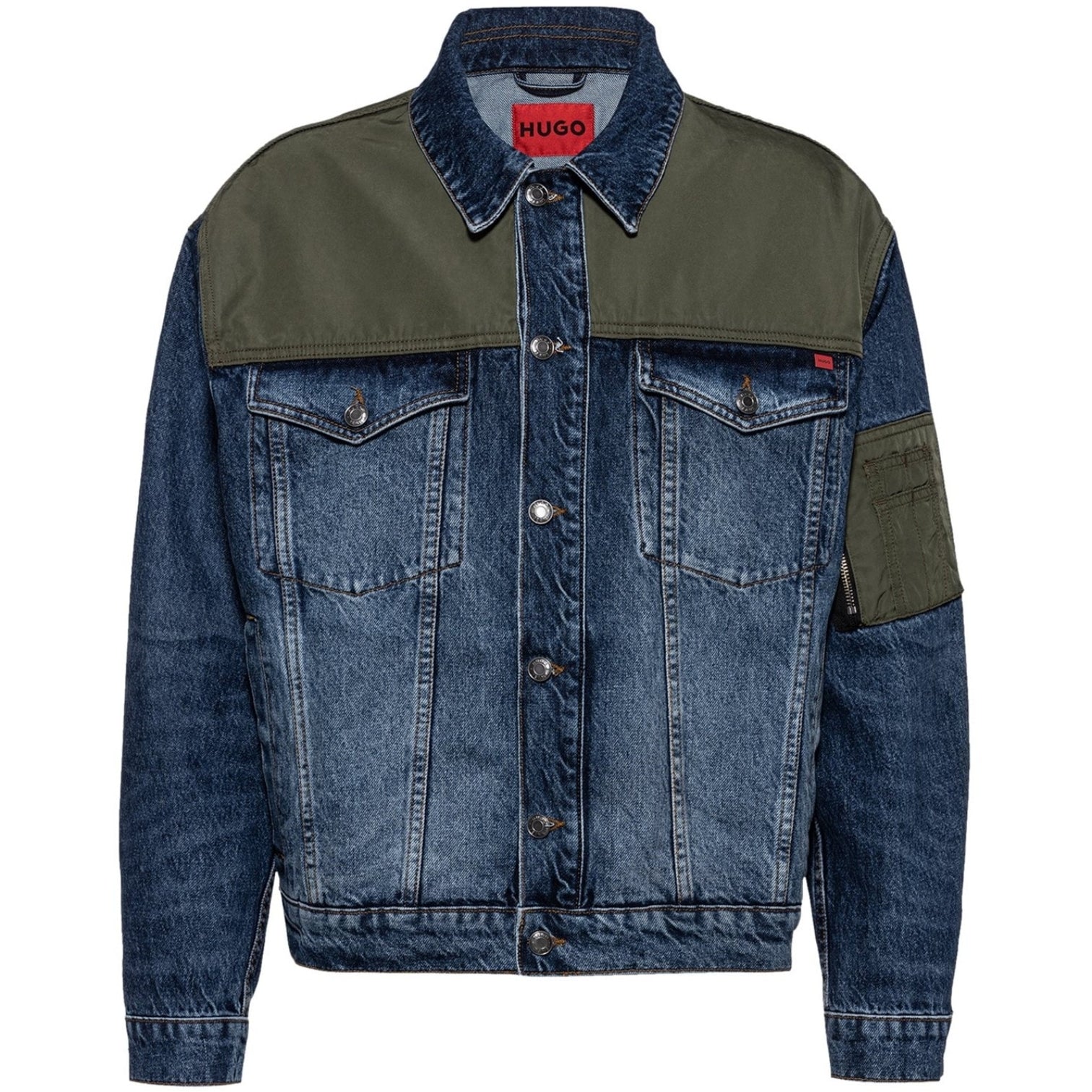 LUXURY HUB HUGO HYBRID RELAXED FIT DENIM JACKET