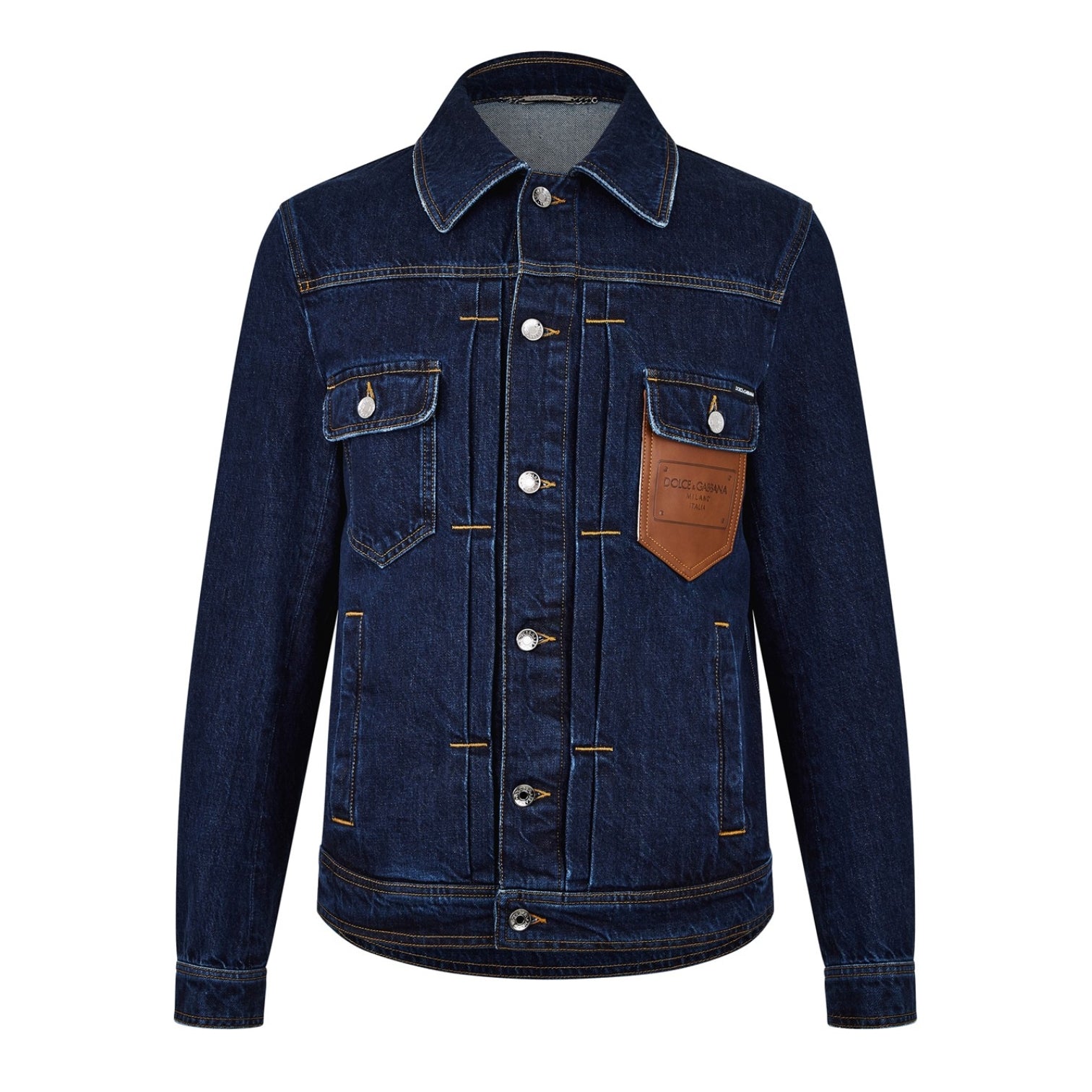 LUXURY HUB DOLCE AND GABBANA DG PATCH DENIM JACKET