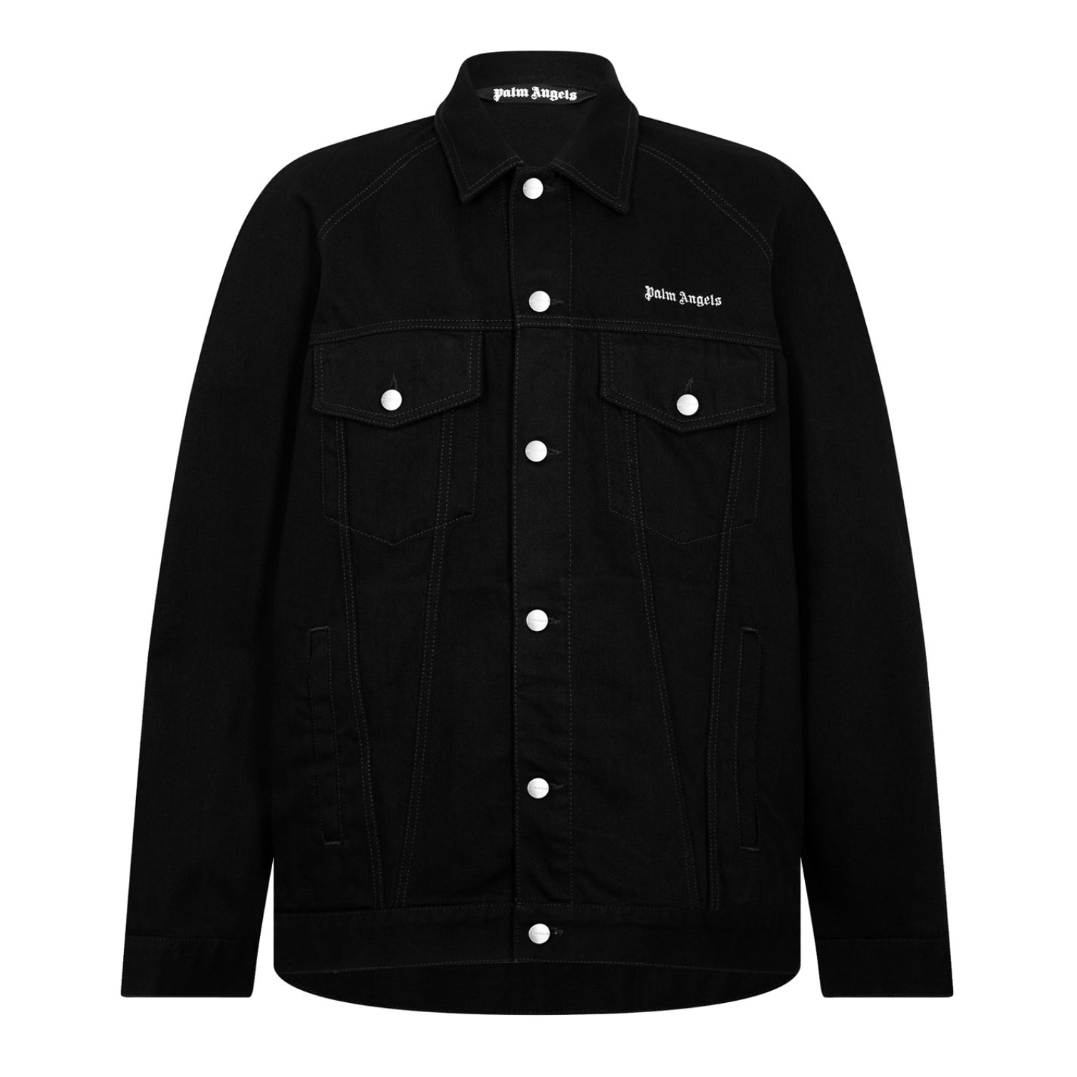 LUXURY HUB PALM ANGELS LOGO DENIM JACKET
