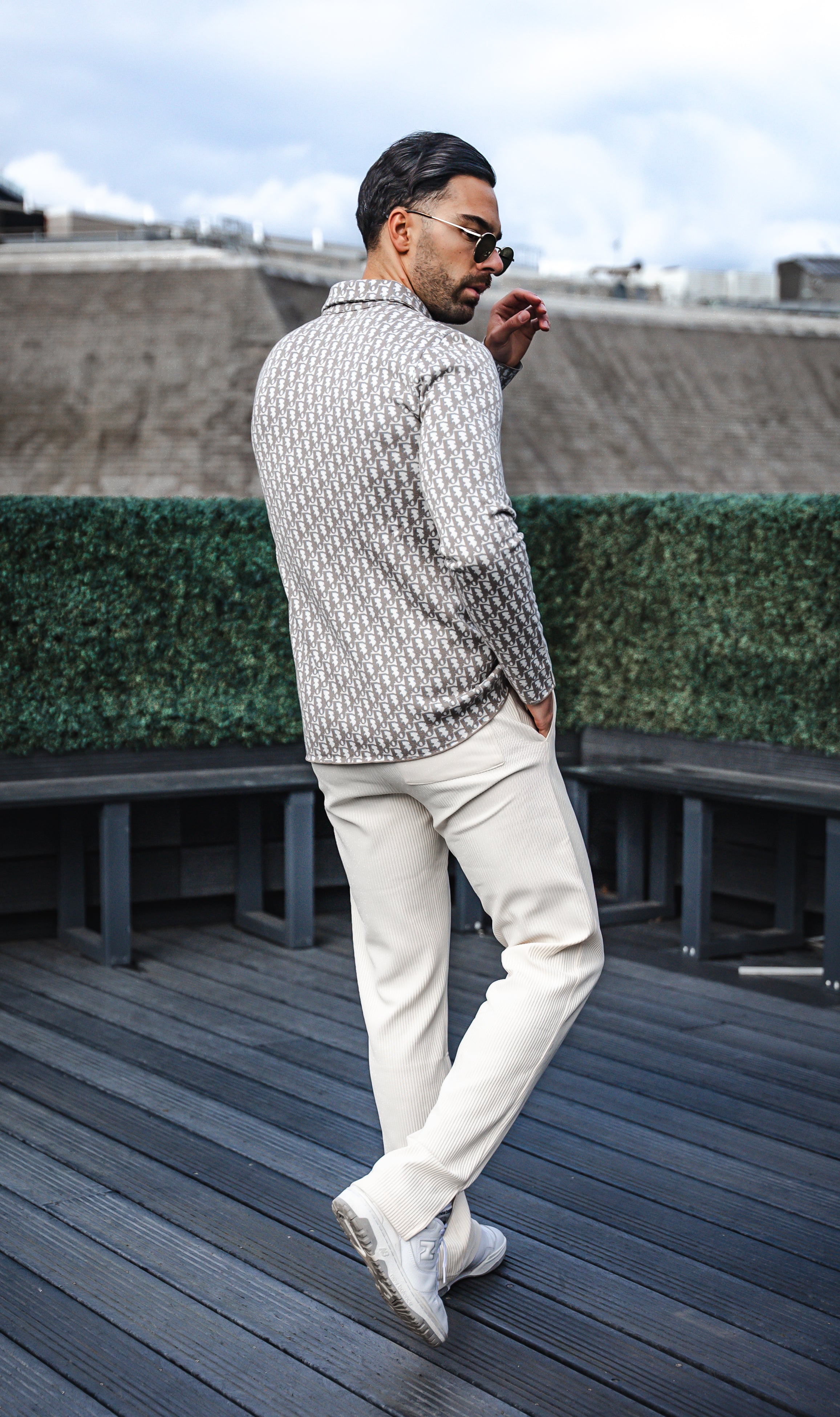 LUXURY HUB DIOR OBLIQUE SHIRT