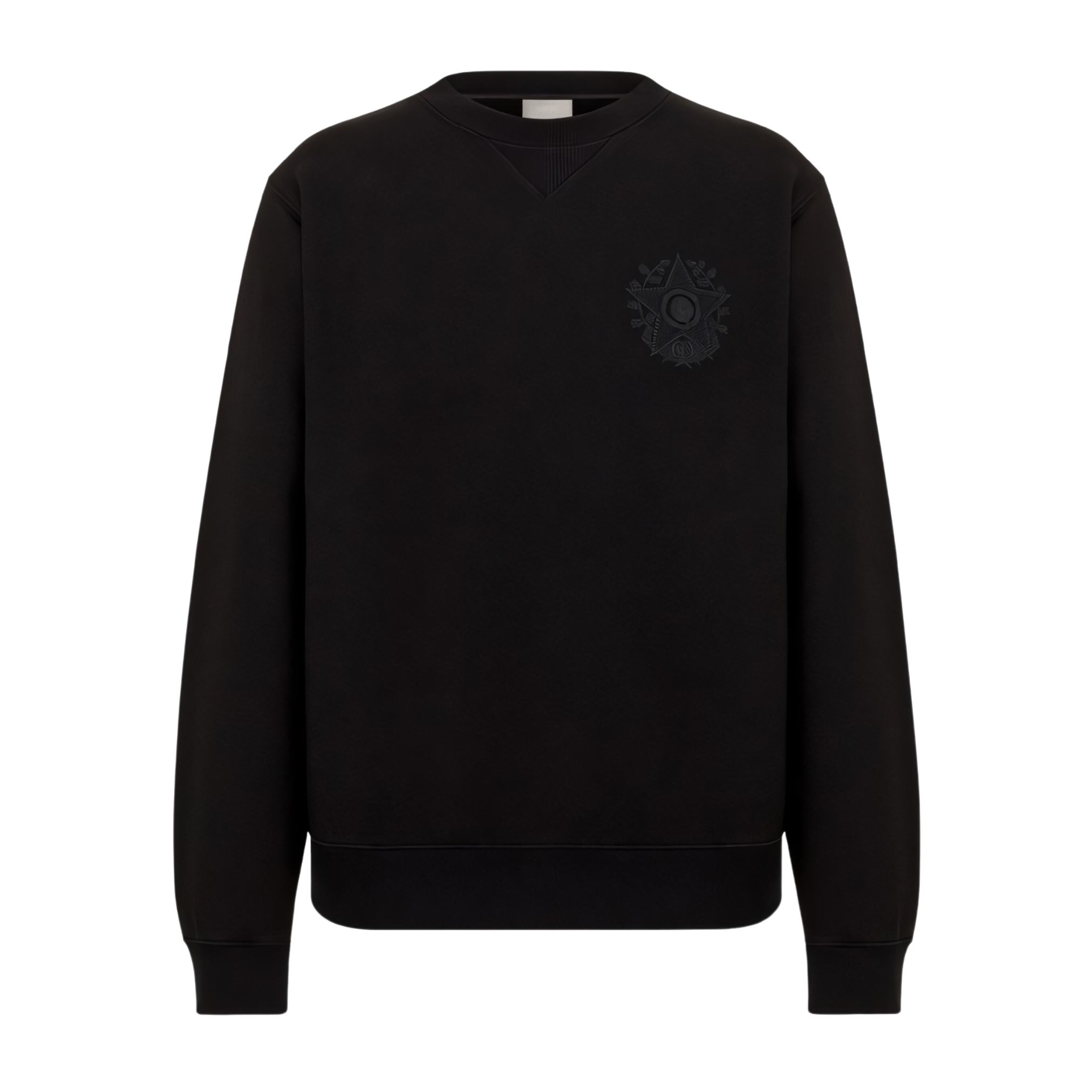 LUXURY HUB CHRISTIAN 'DIOR' ETOILE EMBROIDERED SWEATSHIRT