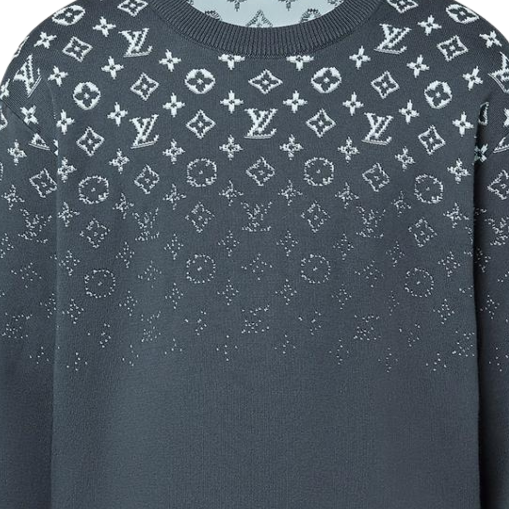 LUXURY HUB LOUIS VUITTON GRADIENT COTTON CREW NECK SWEATSHIRT