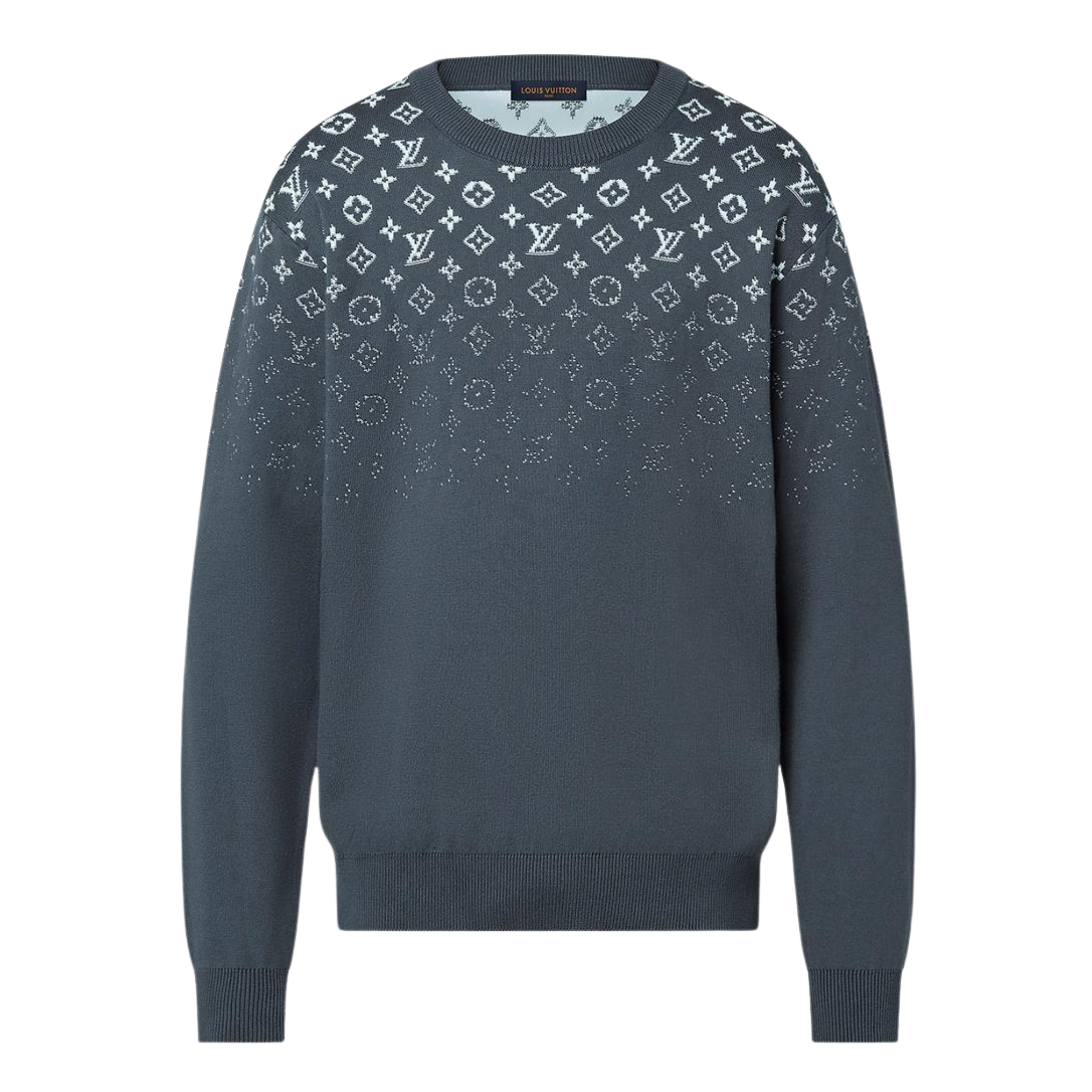 LUXURY HUB LOUIS VUITTON GRADIENT COTTON CREW NECK SWEATSHIRT