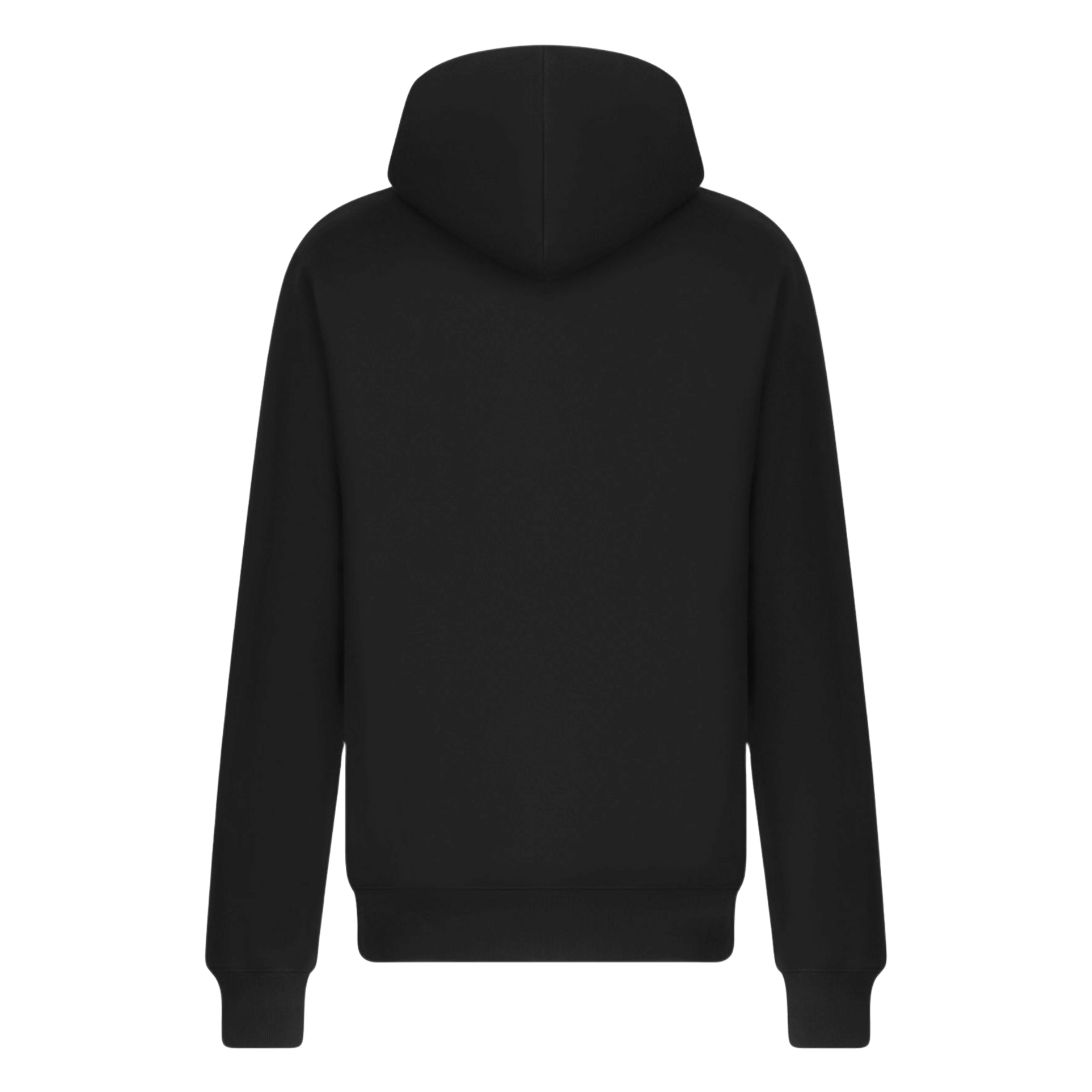 LUXURY HUB CHRISTIAN 'DIOR' PRINTED HOODED SWEATSHIRT