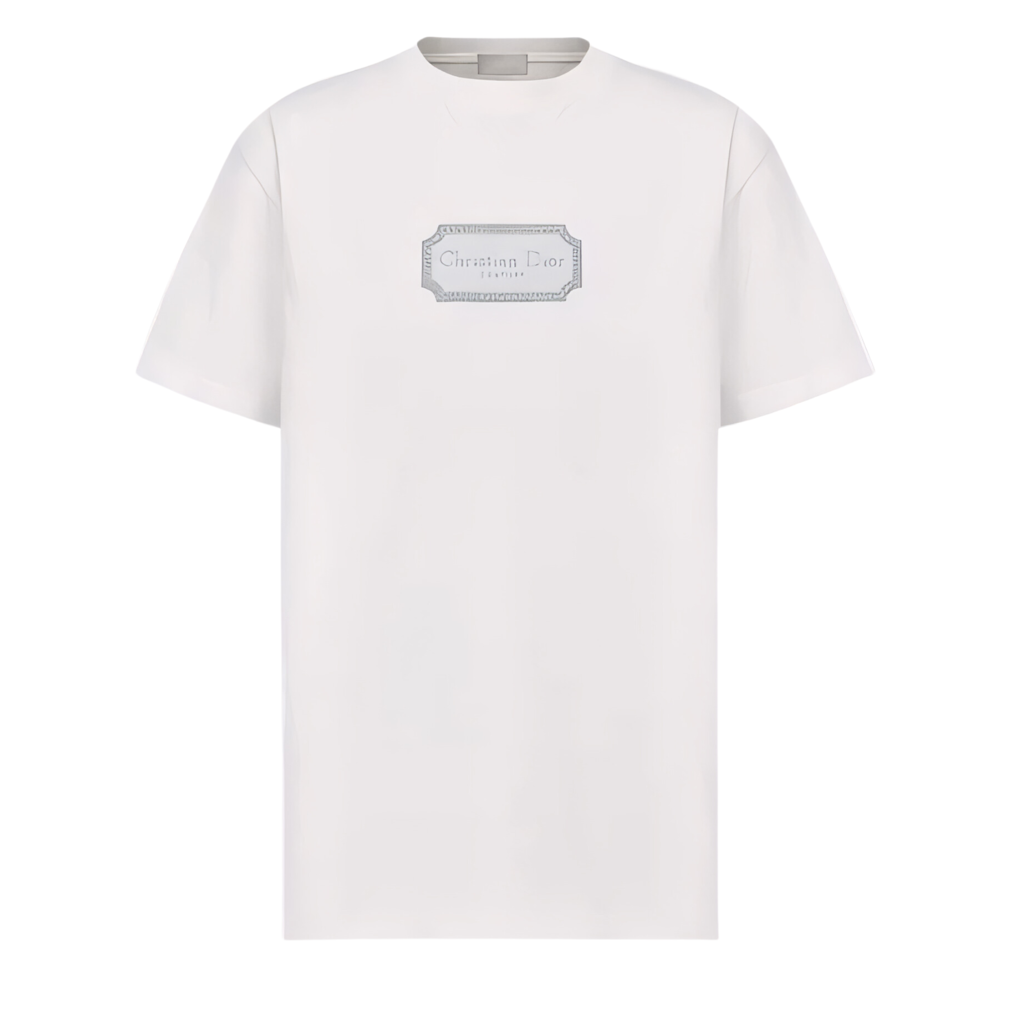 LUXURY HUB CHRISTIAN 'DIOR' PLAQUE TEE