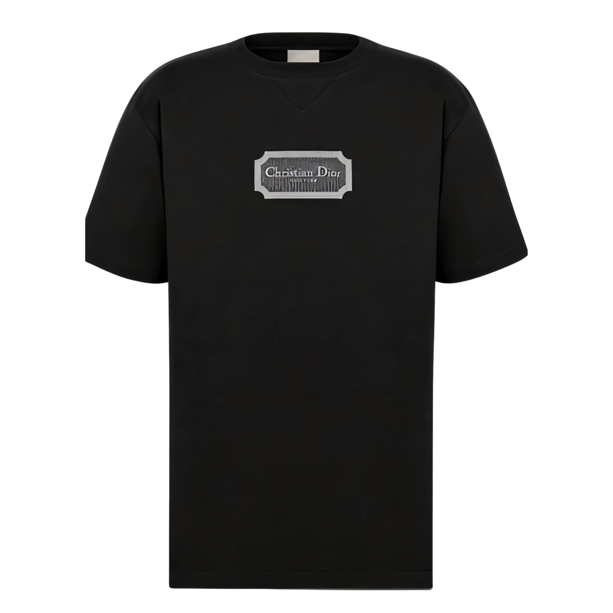 LUXURY HUB CHRISTIAN 'DIOR' PLAQUE TEE