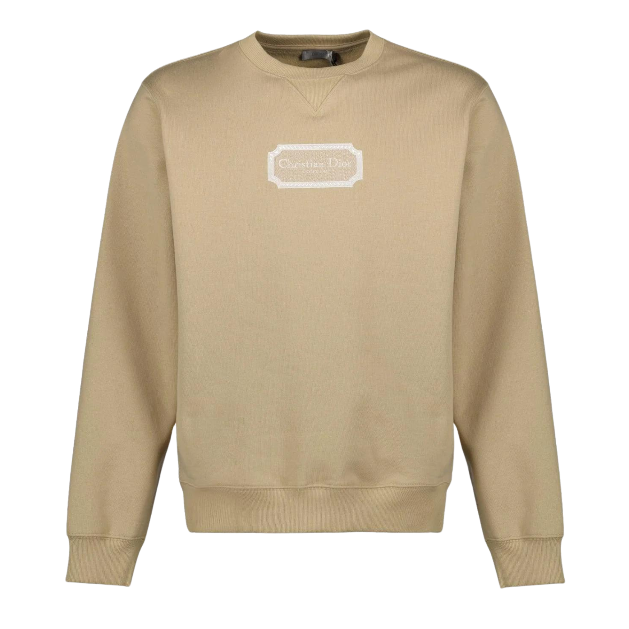 LUXURY HUB CHRISTIAN 'DIOR' COUTURE PLAQUE SWEATSHIRT