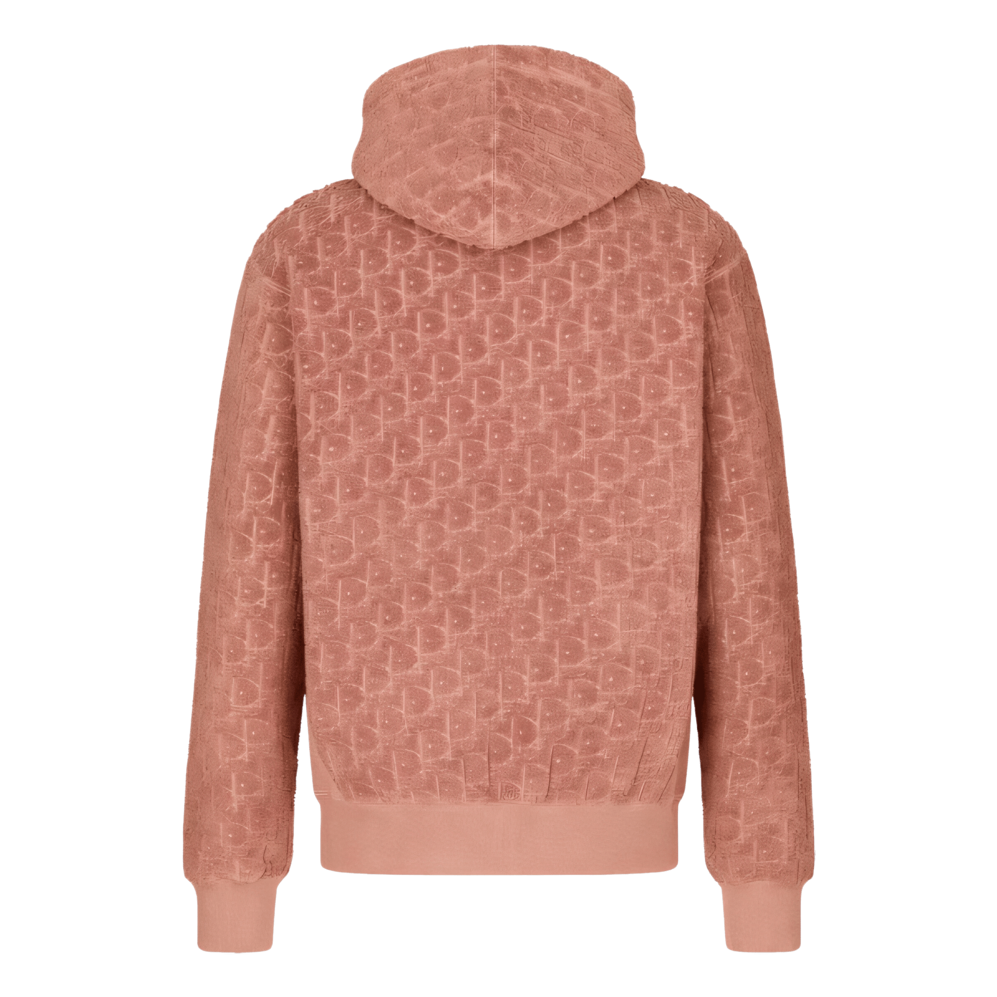 LUXURY HUB CHRISTIAN 'DIOR' TOWELLING HOODED SWEATSHIRT