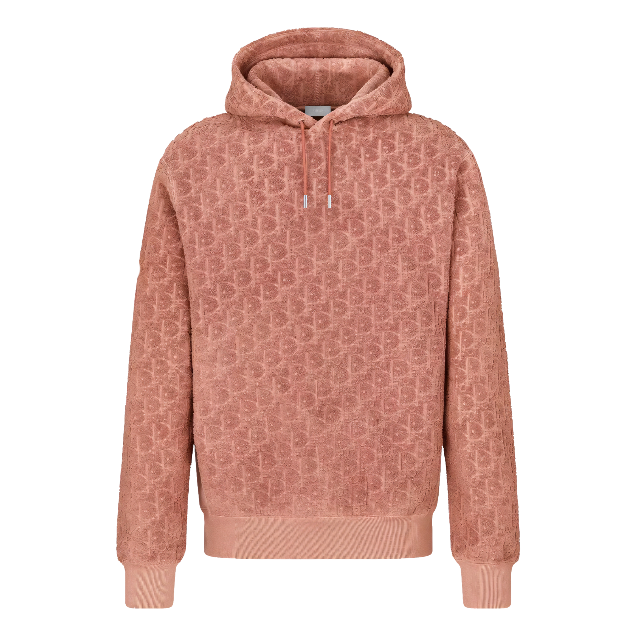 LUXURY HUB CHRISTIAN 'DIOR' TOWELLING HOODED SWEATSHIRT