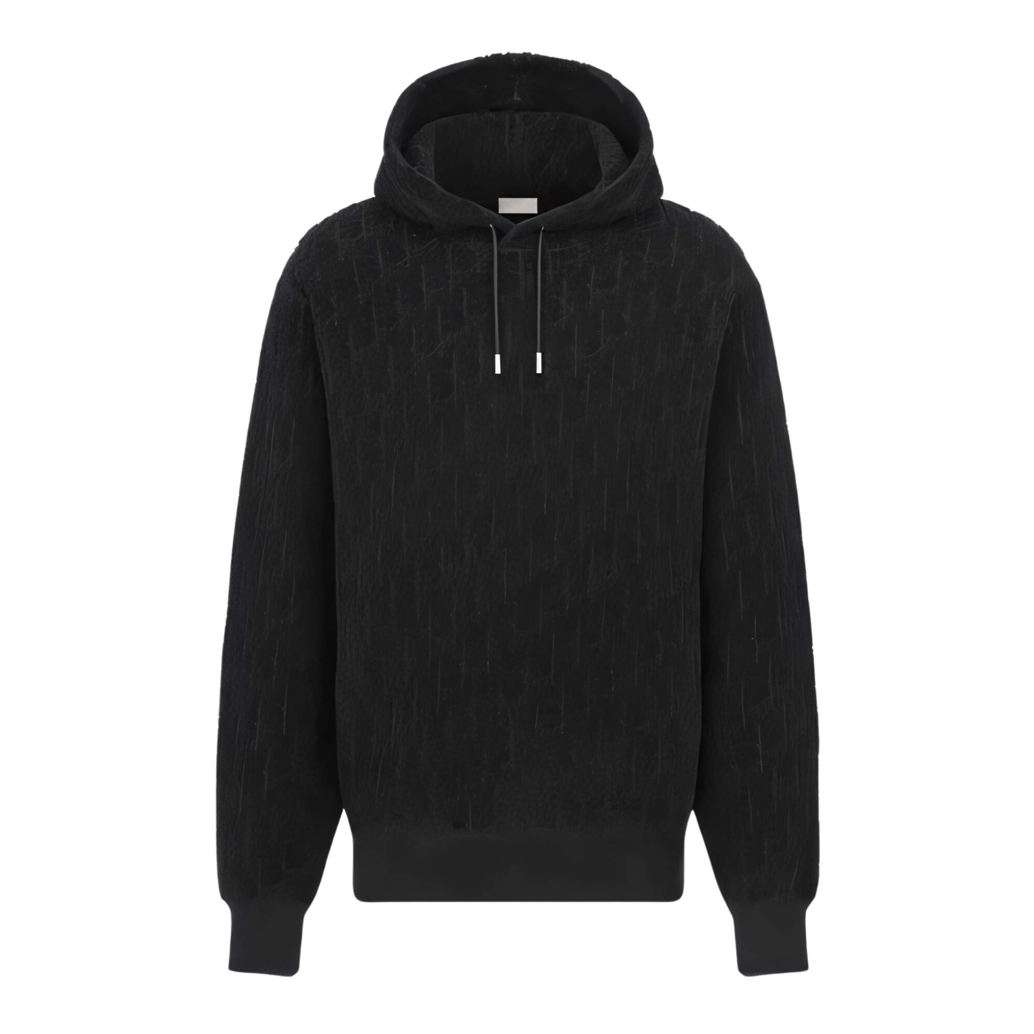 LUXURY HUB CHRISTIAN 'DIOR' TOWELLING HOODED SWEATSHIRT