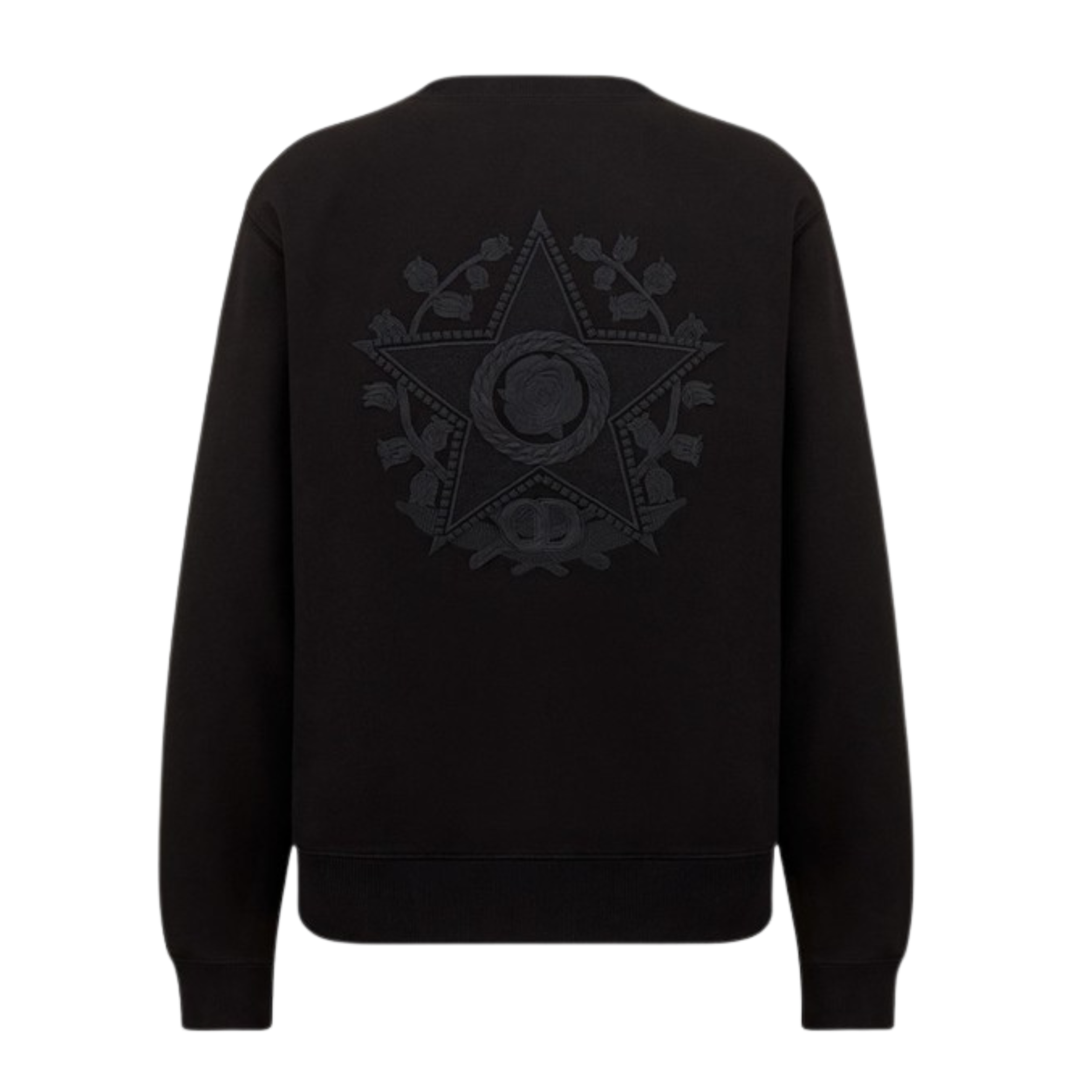 LUXURY HUB CHRISTIAN 'DIOR' ETOILE EMBROIDERED SWEATSHIRT