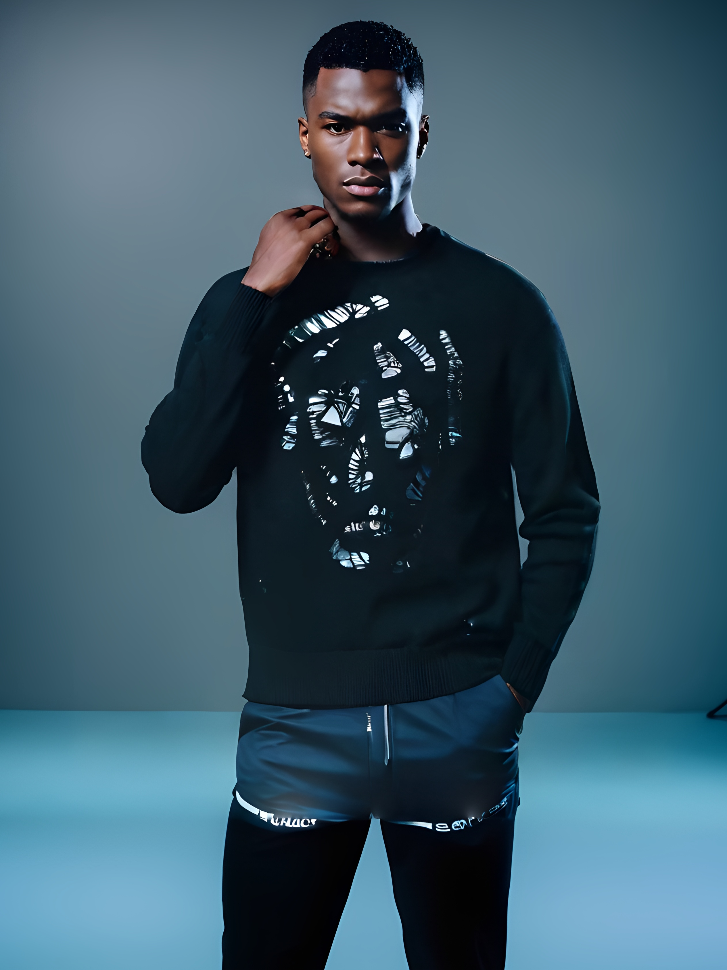 LUXURY HUB ALEXANDER MCQUEEN ALEX CREW ENGL SHOULDER
